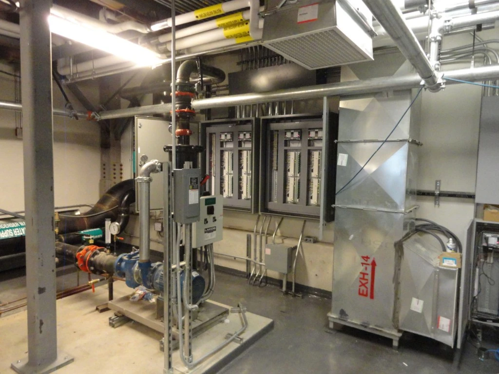 A room with a lot of equipment in it.