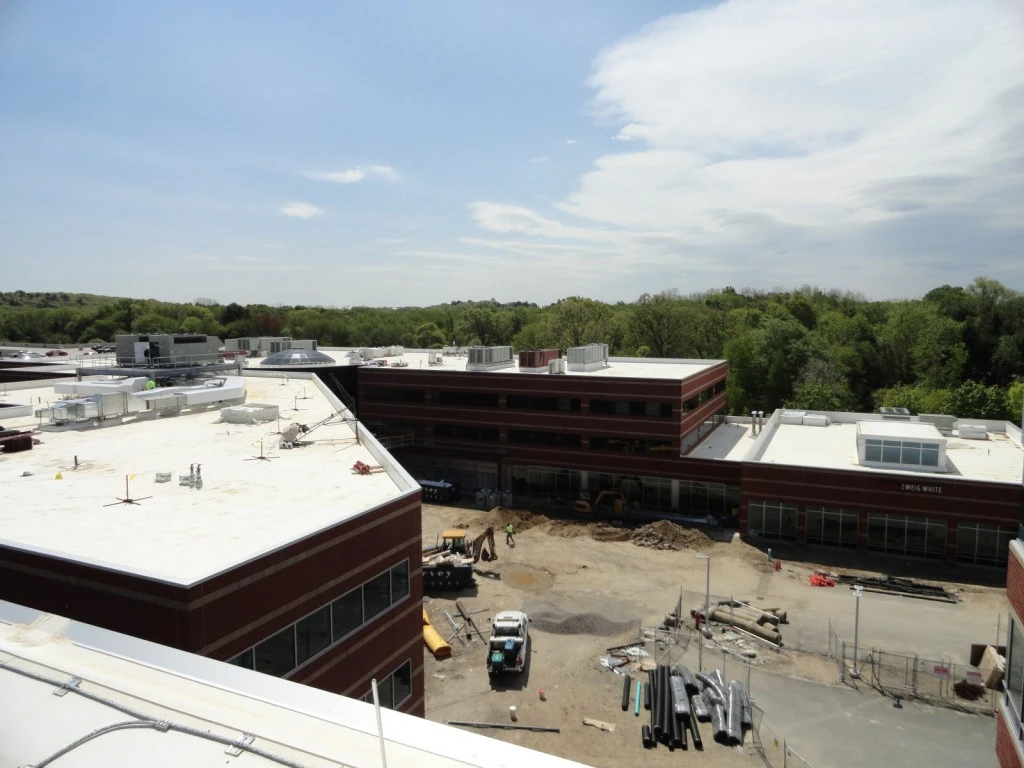 A building under construction.